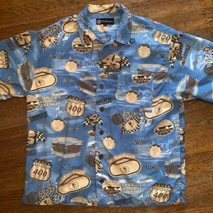 Charlotte Motor Speedway Button Up Shirt (Fits XL)